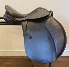 16” Kings XXW Brown English Leather Pony Saddle Long Leg