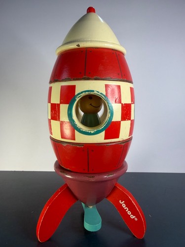 Janod wooden magnetic rocket - janod,