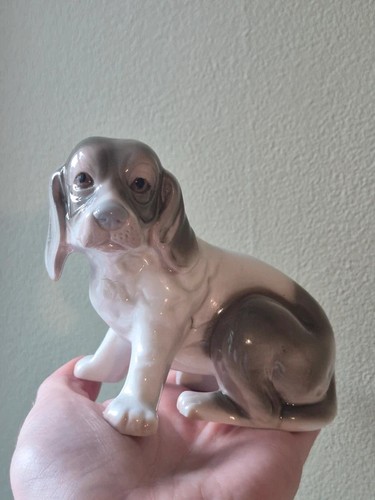 Vintage porcelain puppy - vintage,