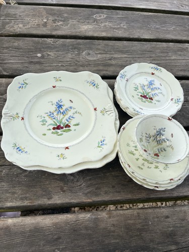 Antique tuscan china plate and - antique,