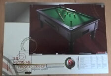 Supreme Pool Prince Coin-Op Pool Table Sales Brochure / Flyer