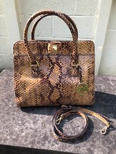 Michael Kors, Snake Skin Python Embossed, Leather Hand Bag