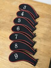 Golf Iron Cover Set. 3 - 9 Zip Closing