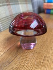 Pinky/Red Mushroom Glass