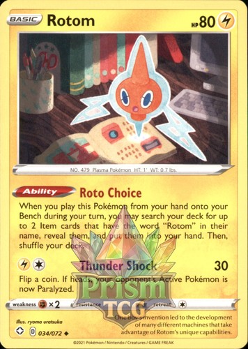Rotom uncommon shining - 34/72,
