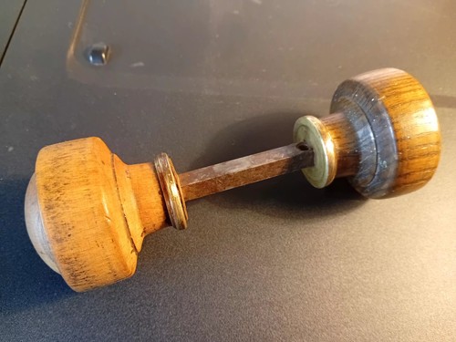 One pair old wooden - old, wooden/