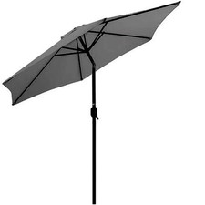 Mercer Parasol Grey With Crank And Tilt - 2.7 Meters / 3 Meters Available