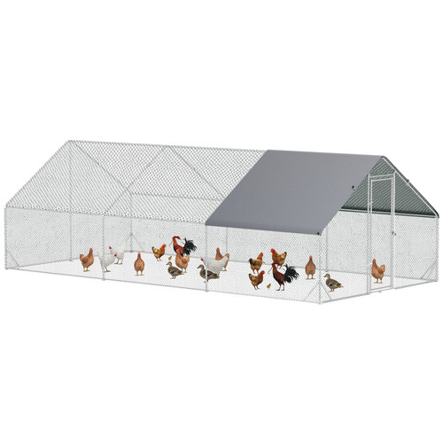 Chicken run silver 6x3x2m - chicken,