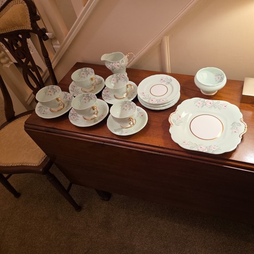 Aynsley tea set pink rose - set,