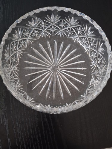 Large crystal fruit bowl - crystal,