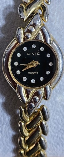 Civic quartz watch - quartz, black