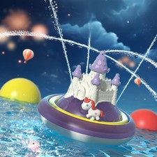Purple Spray Castle Bath Toys
