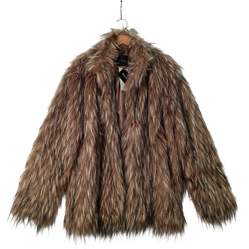 Kaleidoscope faux fur coat - kaleidoscope, uk