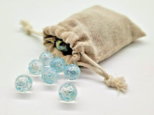 10 x Large Round Glass Marbles