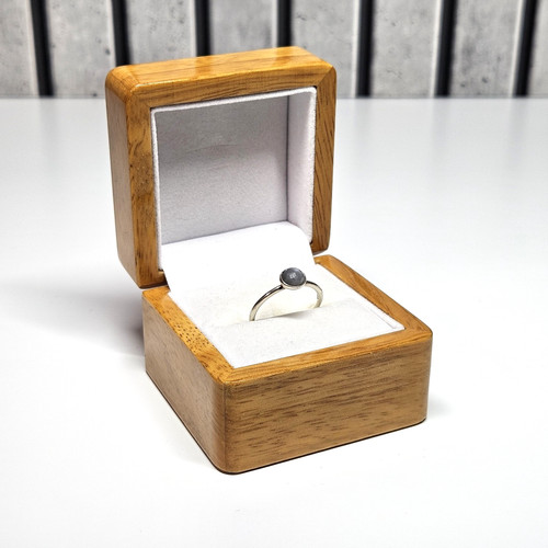 Pandora silver ring - with, grey