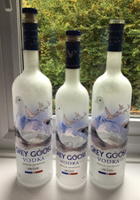Grey Goose Empty Vodka Bottles, craft, wedding, candles, lights etc