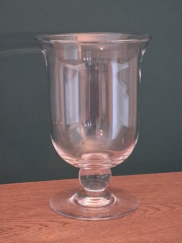 Hand blown glass hurricane - hand,