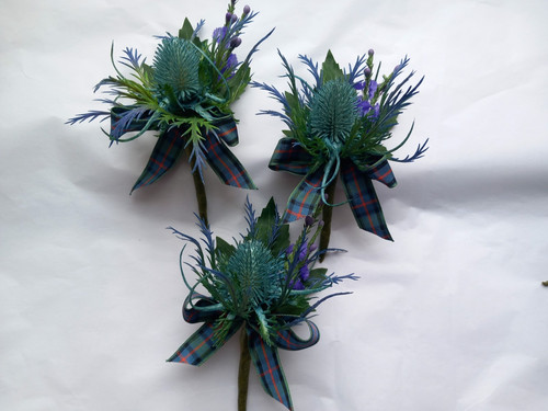 Blue green thistle wedding - thistle,