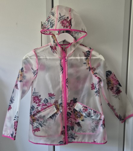 Joules girls clear floral rain - girls, clear/floral