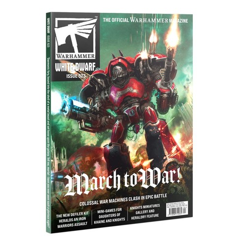 Warhammer white dwarf magazine - white,