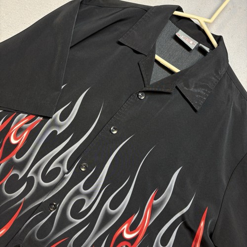 Flame shirt y2k mens - flame, large
