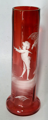 Victorian mary gregory enamel - victorian,
