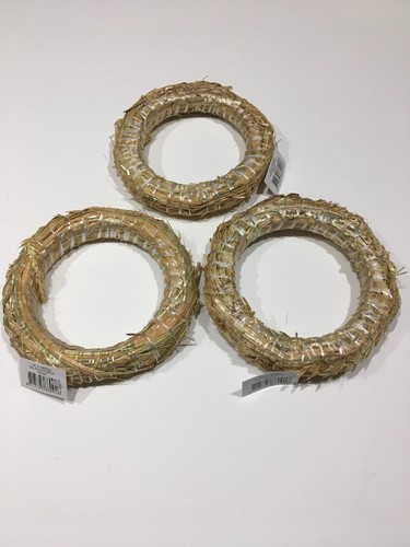 20cm natural straw wreath - 20cm,