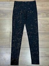 Girls Clothes - Primark Black Sparkly Leggings 10-11 years - VGC
