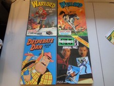 BOYS ANNUALS X4 Warlord and The professionals and Desperate Dan c1979 Used