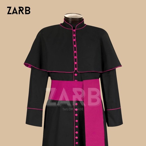 Black clergy cassock - black,