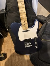Harley Benton Te20 Electric Guitar  Telecaster Blue and gig bag  