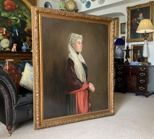 Huge 19thc oil - huge,