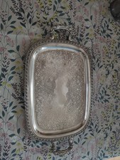 Metal Tray For Tea Sets Plated