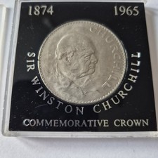 Sir Winston Churchill 1874-1965 heritage Commemorative Crown coin w/sliding case