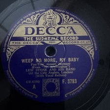 LEW STONE AL BOWLLY Weep No