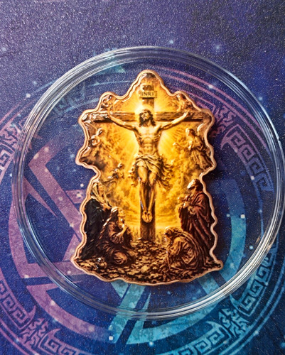 999 fine copper crucifix - copper,