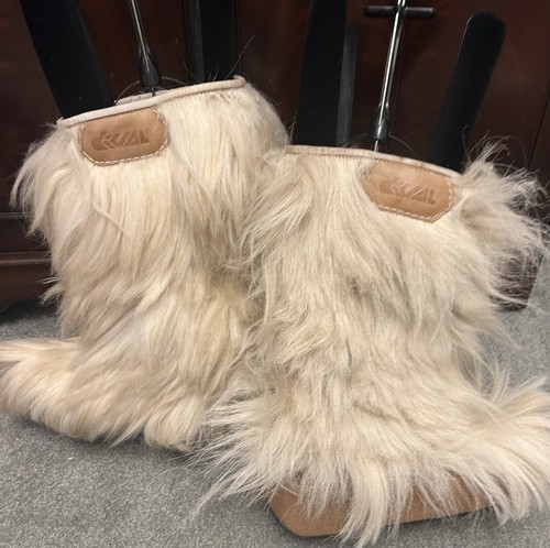 Vintage kval cream faux - cream,