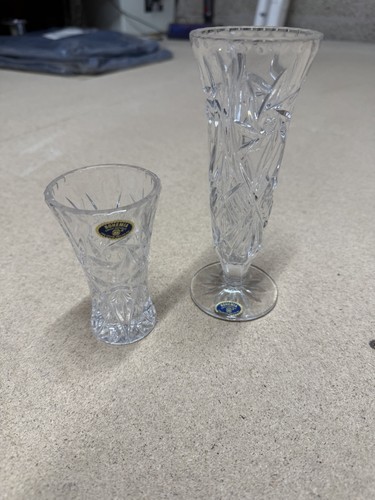Bohemia lead crystal vases - bohemia,