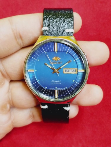 Original orient crystal - , blue