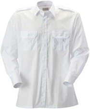 Pilot Shirt White Long Sleeve