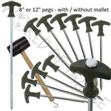 Bivvy Tent Pegs Singles Heavy
