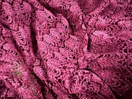 Crochet knit chenille - knit, fabric