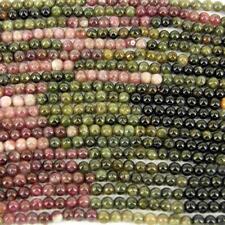 100 x Semi Precious Agate Jewellery Making Round Beads Mixed Earth 5mm No.12