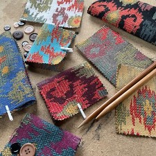 Colourful Tribal Damask Woven