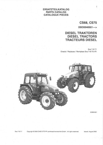Case tractor cs68 - case, &