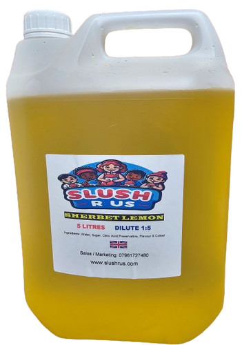 Sherbet lemon slush - slush, puppy