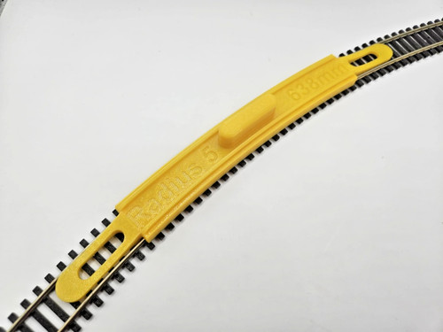 5th radius curve gauge - radius,