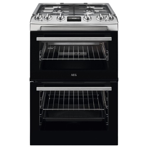 Aeg 600mm double gas - aeg, cooker