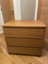 IKEA Malm 2 x 3-Drawer Chest