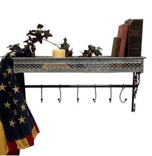 Country Tin Bath Shelf and